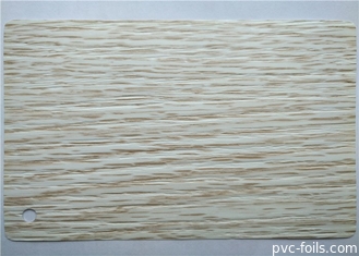 Presionando la hoja de la membrana del PVC para el gabinete 0.35M M de madera blancos de las puertas