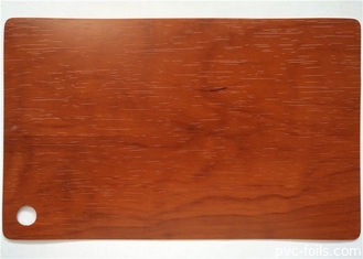Hoja decorativa del PVC de Cherry Wood para las puertas de la membrana de los muebles 0.30m m