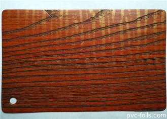 Matte Wood Grain Pvc Film 3d grabó en relieve la hoja auta-adhesivo para los muebles