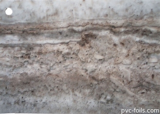 El grano de mármol texturiza la resistencia ultravioleta de la película interior del Pvc para las puertas de la membrana