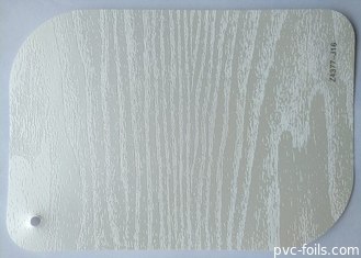 Hoja de madera de la membrana del PVC de la textura del color blanco para la decoración de la superficie de los muebles
