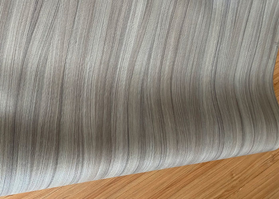 La textura de madera grabó en relieve el abrigo decorativo del vinilo de la puerta de los muebles de la película de la membrana del PVC