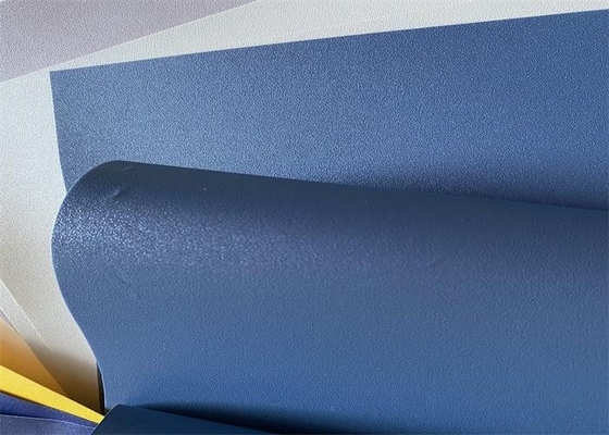 Color azul marino grabado en relieve del PVC de la película decorativa de la membrana solo para las puertas