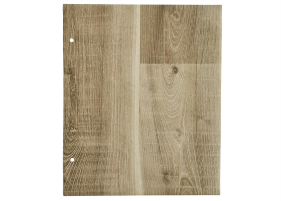 Hoja decorativa de los muebles del PVC 3D para la membrana que presiona final de grano de madera