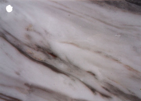Lámina de PVC blanca de Grey Marble Self Adhesive para la superficie de renovación del gabinete