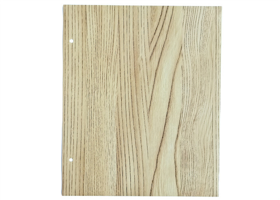 Anchura modificada para requisitos particulares de la hoja 1260m m de los muebles del PVC del color del grano de madera