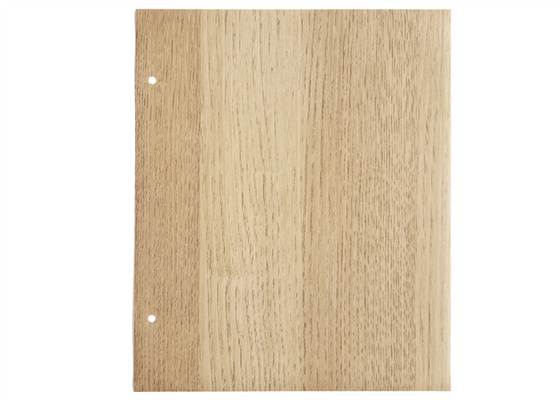 Hoja de los muebles del PVC del color del Teakwood para la decoración de la puerta de gabinete