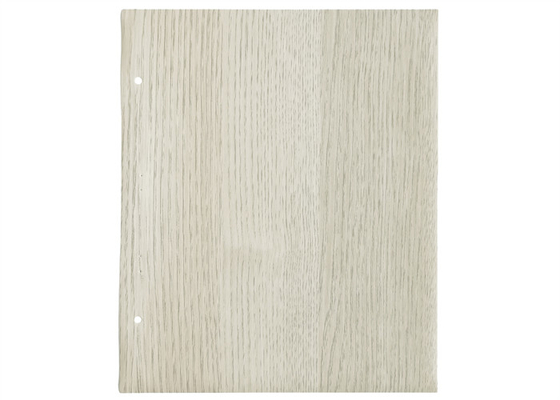Hoja laminada de los muebles del grano de madera del PVC para el armario de cocina