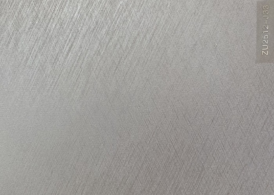 Película grabada en relieve rasguño de plata del PVC para la laminación decorativa interior del panel