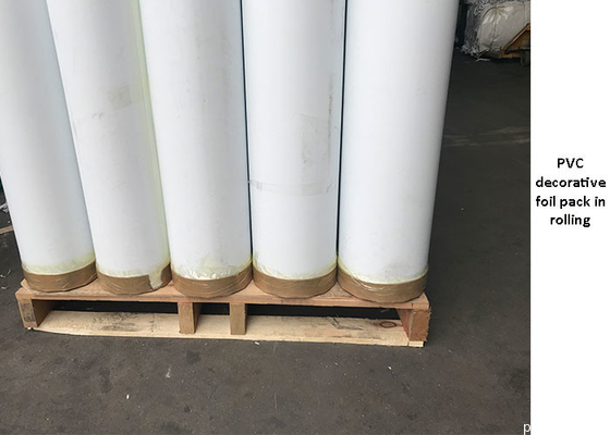 Rollo decorativo mate estupendo gris de la hoja del PVC del color sólido para la cubierta de las puertas de la membrana