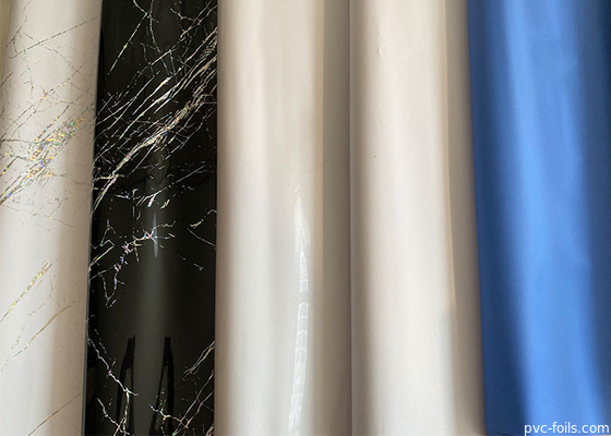 Alta hoja brillante Rolls de los muebles del PVC de 0.18m m para la decoración superficial interior