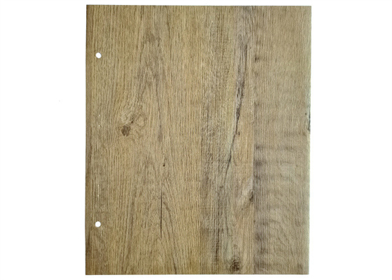 Hoja resistente rasguñada del grano de madera del PVC para la superficie decorativa interior
