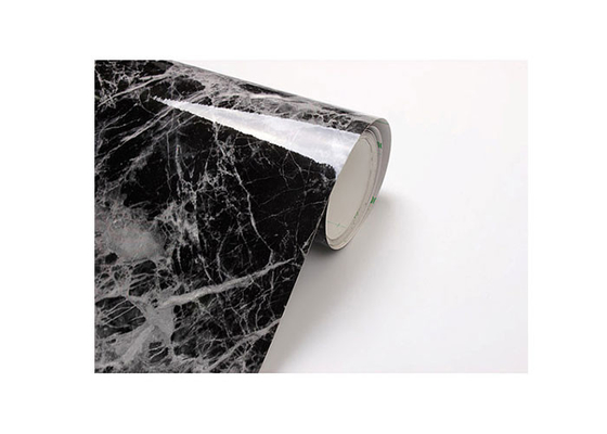 Anchura decorativa de la película 1400m m del PVC del alto del lustre grano del mármol