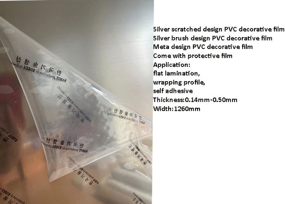 película decorativa sucia anti del PVC de 0.50m m para las puertas del Cabinetry