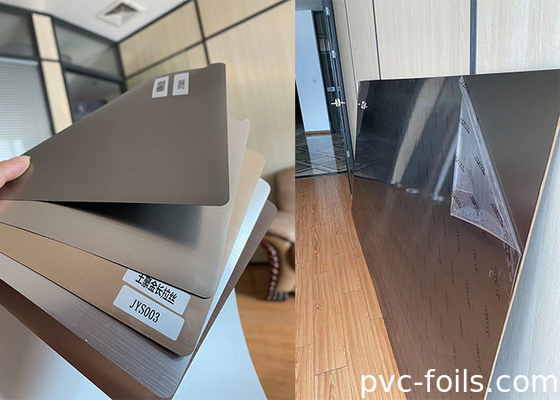 la meta durable cepilla la película decorativa del PVC para la laminación interior del panel