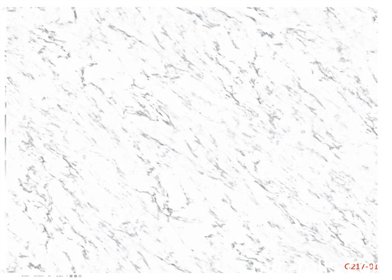 La película decorativa superficial moderna del PVC modificó el mármol para requisitos particulares blanco