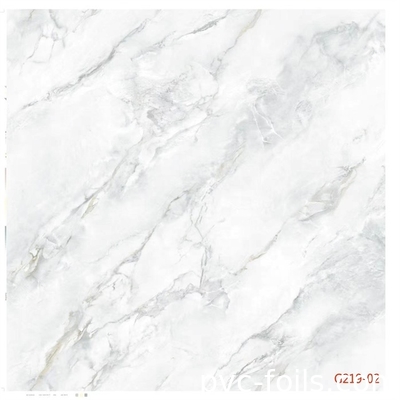 Durabilidad decorativa de la película 0.07mm-0.25m m del PVC del modelo de mármol blanco buena