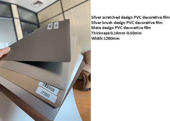 Película auta-adhesivo cepillada de aluminio del PVC para el embalaje del perfil