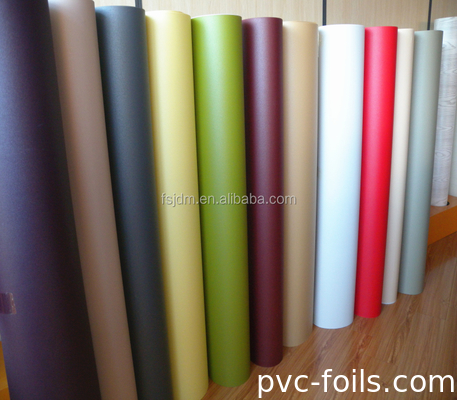 película auta-adhesivo del PVC de los 50m para la superficie de plano de la puerta de la pared techo del gabinete de los muebles Matte Semi Gloss