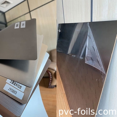 película decorativa ultra Matte Wood Pattern Free Coating brillante del PVC del grueso de 0.07m m