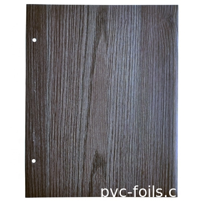 Grueso decorativo del pegamento 0.07mm-0.25m m del grano de madera de la película del PVC de ROHS