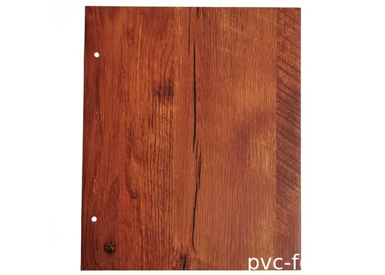 superficie lisa auta-adhesivo del roble de 0.6m m de la película decorativa de oro del PVC