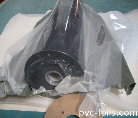 Película de gabinete de PVC gris claro de alto brillo 0.50 mm para prensado de membrana de vacío