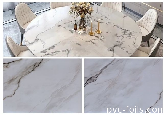 Película decorativa de PVC de 50 a 500 m para muebles, gabinetes, paredes, techos y puertas de superficie plana