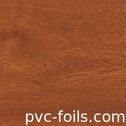 Película de laminado de colores de PVC de roble dorado para envoltura de perfiles de ventanas y puertas