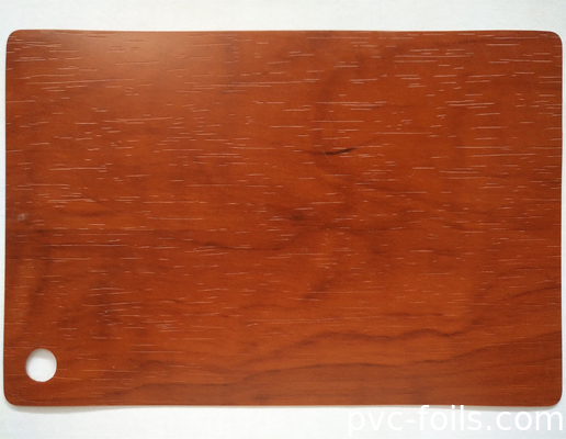 Película de laminado de PVC de grano de madera para envoltura de perfiles de ventanas y puertas