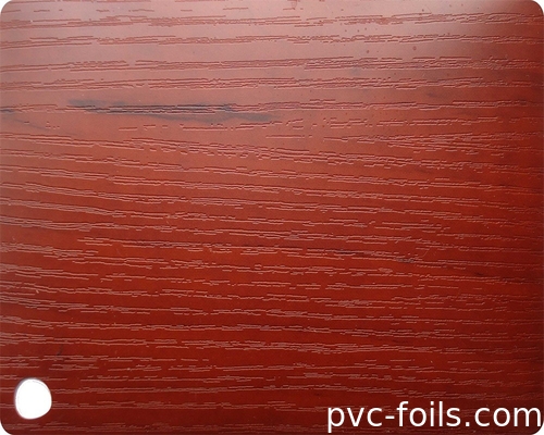 Película de laminación de PVC de roble de oro para la decoración de la superficie del panel de plato de plástico