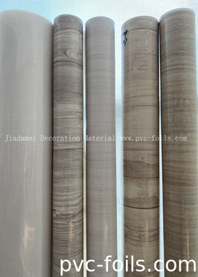 Película decorativa de PVC de rollo de PVC de patrón de mármol para laminado plano