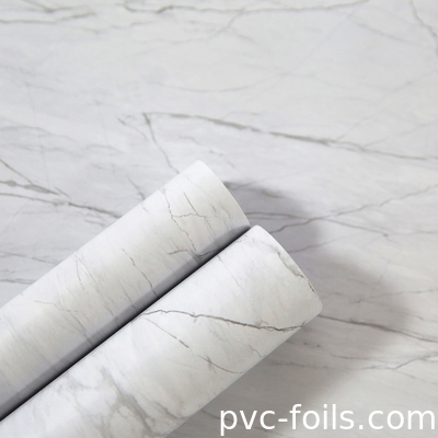 Película de laminación de PVC de mármol de alto brillo para cubiertas de ventanas de plástico