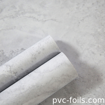 Laminado 2D PVC Rollo de película de muebles Diseño de mármol personalizado
