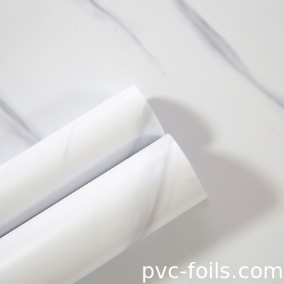 Rollo de papel de muebles de PVC de diseño de mármol personalizado para laminación y envoltura