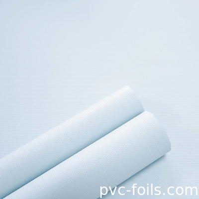 Película de membrana de PVC blanco satinado en rollos para puertas de gabinetes de cocina