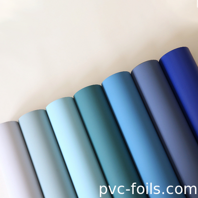 Rollo de papel monocolor de PVC decorativo para prensado de membranas de puertas de gabinetes