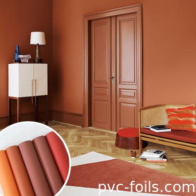 Super mat anti huellas dactilares de membrana de PVC para puertas interiores