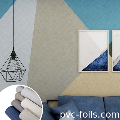 Folias decorativas de PVC anti-huellas digitales súper mate para superficies interiores