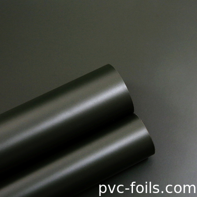 Película decorativa de PVC de color metálico para laminación de muebles de interiores