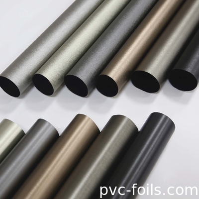 Película autoadhesiva de PVC de color metálico para decoración de muebles de interiores