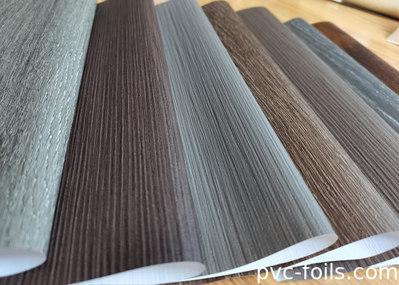 Película decorativa de PVC de grano de madera súper mate para aplicaciones en gabinetes de muebles