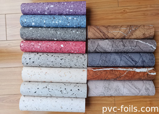 Nuevo diseño de mármol pegatinas de PVC PVC película autoadhesiva envolvente para cubierta de muebles