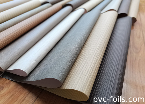 Película de envoltura de PVC de grano de madera de teca para proyectos de renovación de muebles
