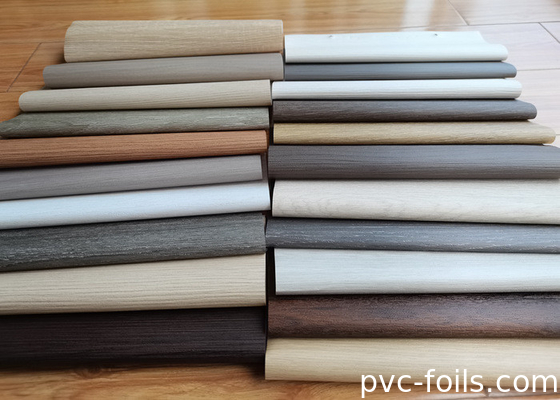 Película de envoltura de PVC de grano de madera de cerezo para diseño de muebles personalizados