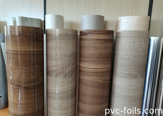 Rollo de película de muebles de PVC de alto brillo para superficies de gabinetes modernos
