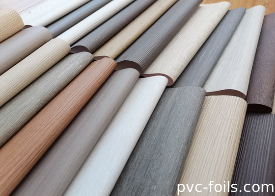 Foshan Madera de grano autoadhesivo PVC pegatinas para muebles para la decoración de la superficie
