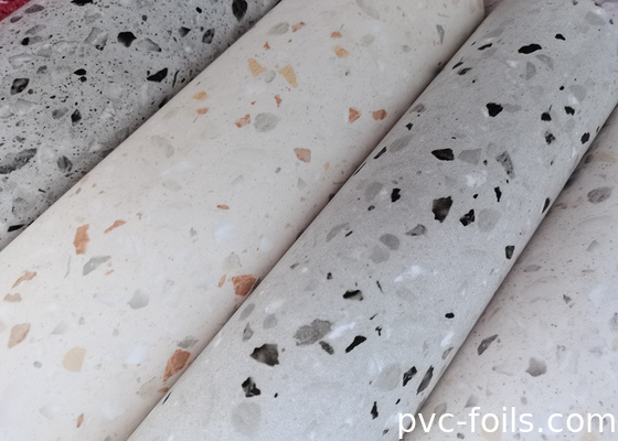 Película decorativa de PVC de mármol blanco para encimeras de cocina