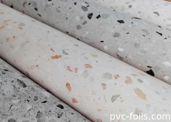 Película decorativa de PVC de mármol blanco para encimeras de cocina
