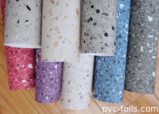 Película autoadhesiva de muebles de PVC de diseño de mármol para encimeras de cocina